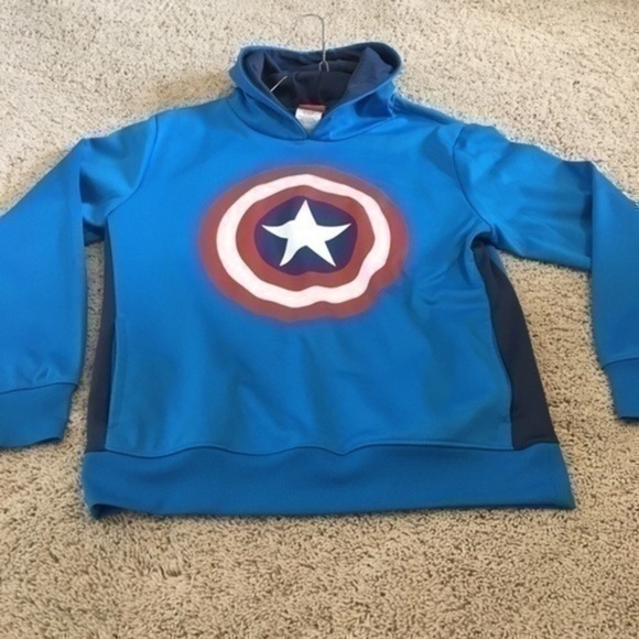 Captain America boys size large Marvel hoodie sweatshirt - Picture 8 of 8